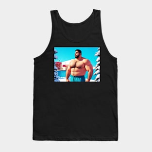 Winter Holiday Hunk 02 Tank Top